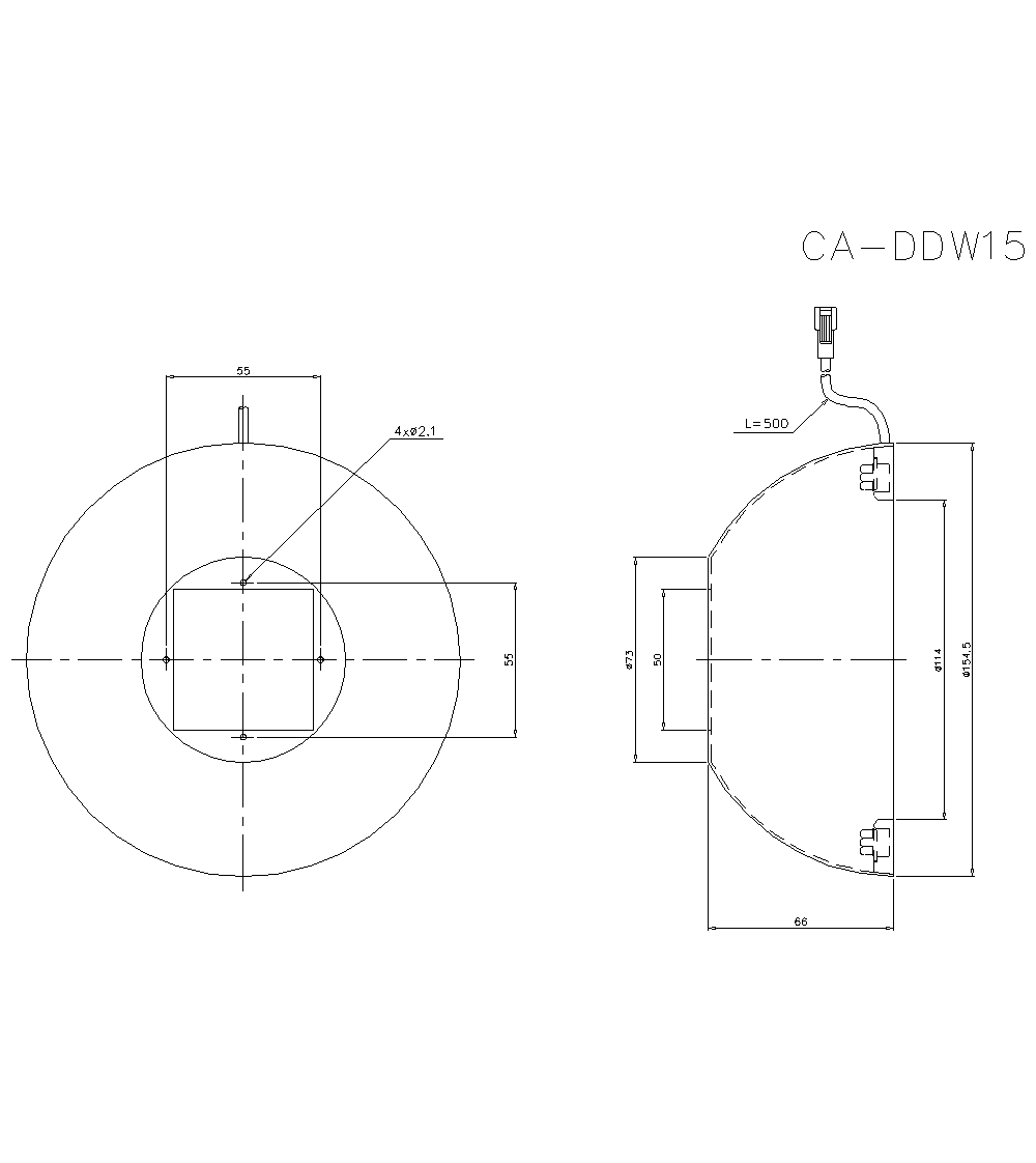CA-DDW15 Dimension