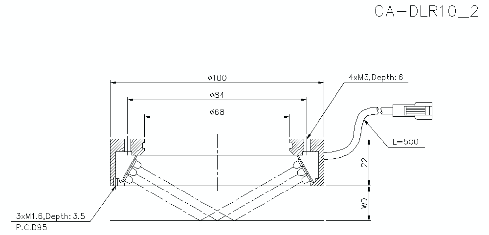 CA-DLR10 Dimension