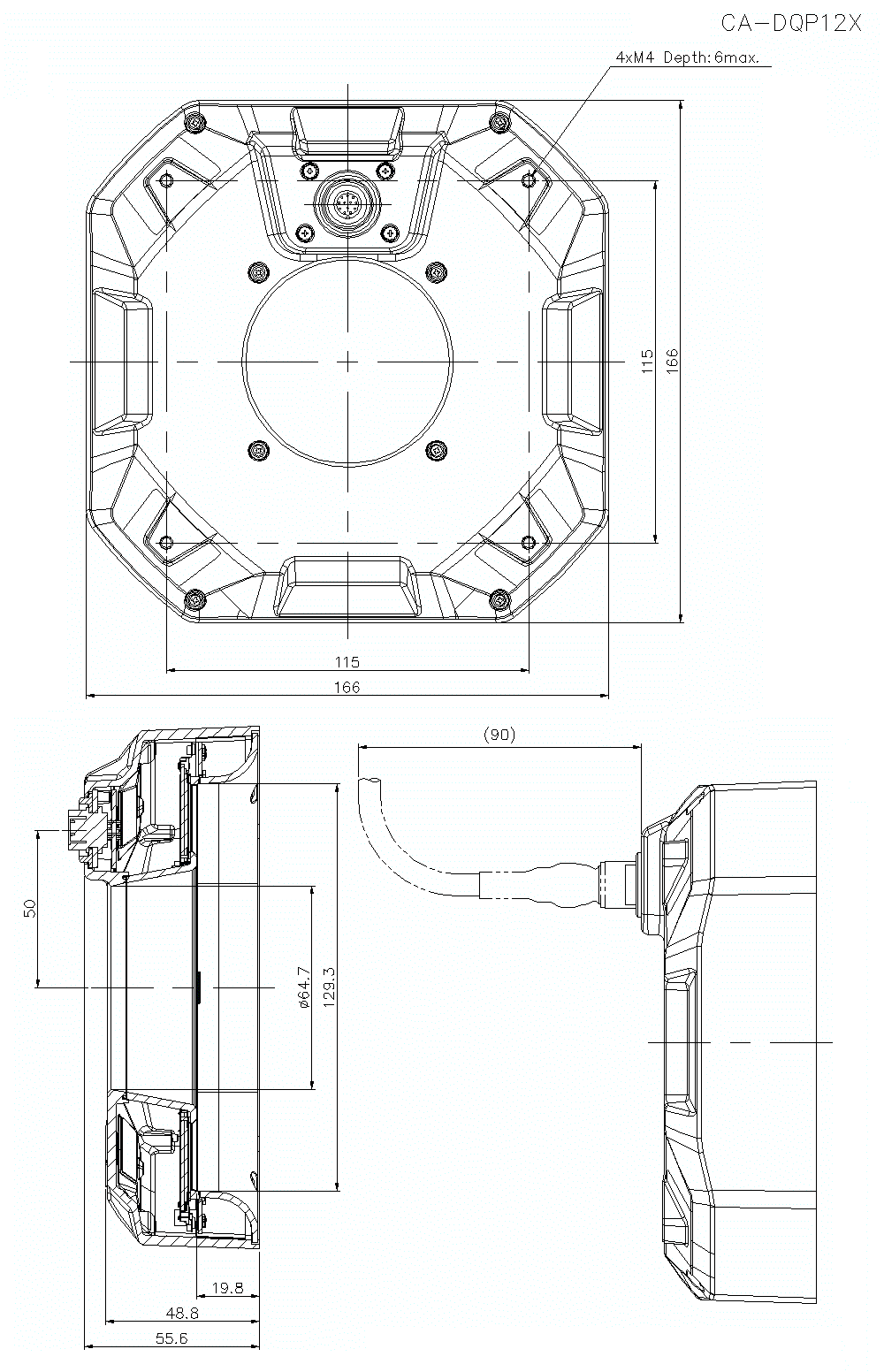 CA-DQP12X Dimension