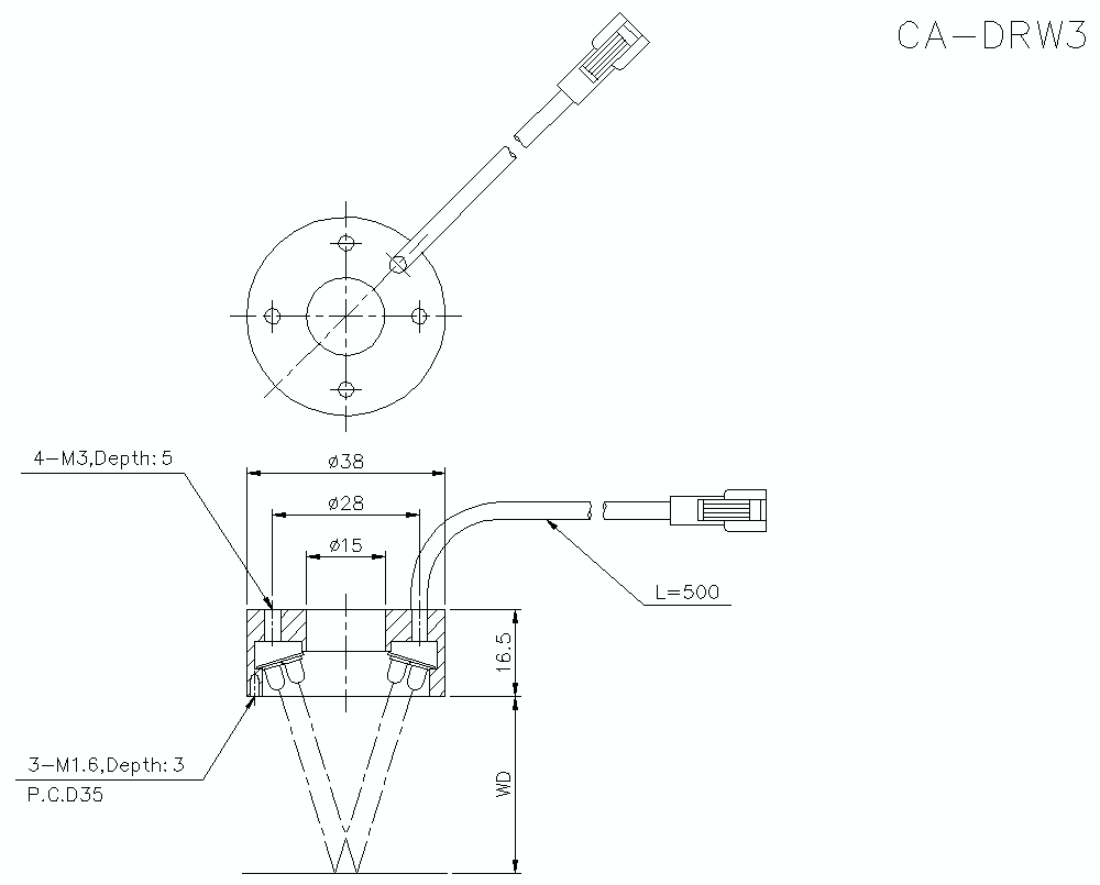 CA-DRW3 Dimension