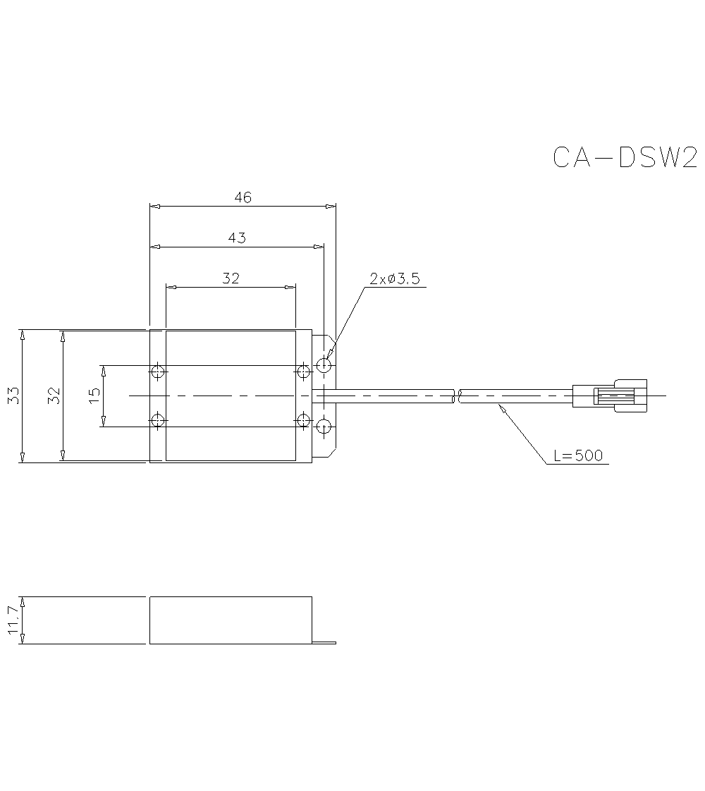 CA-DSW2 Dimension