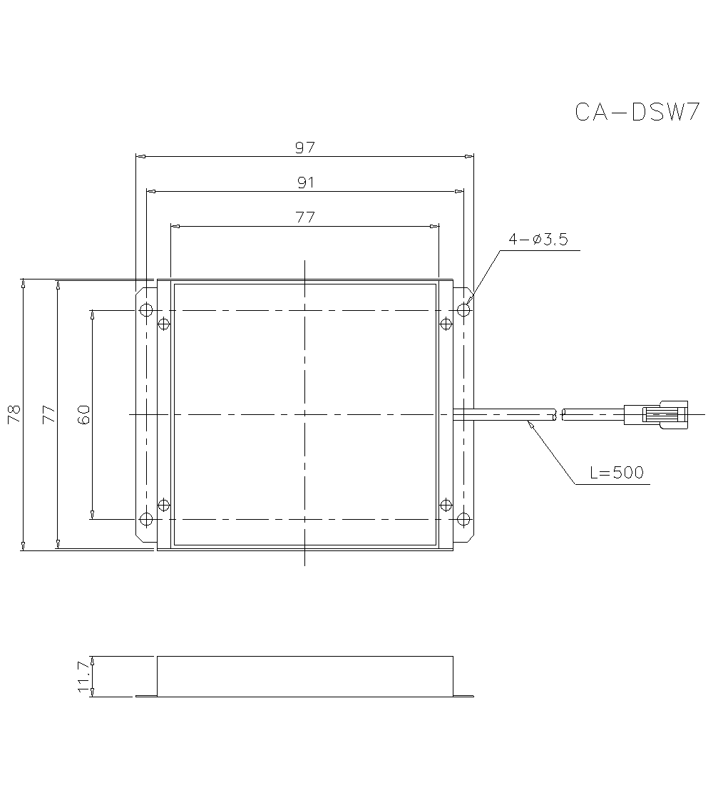 CA-DSW7&nbsp;Dimension