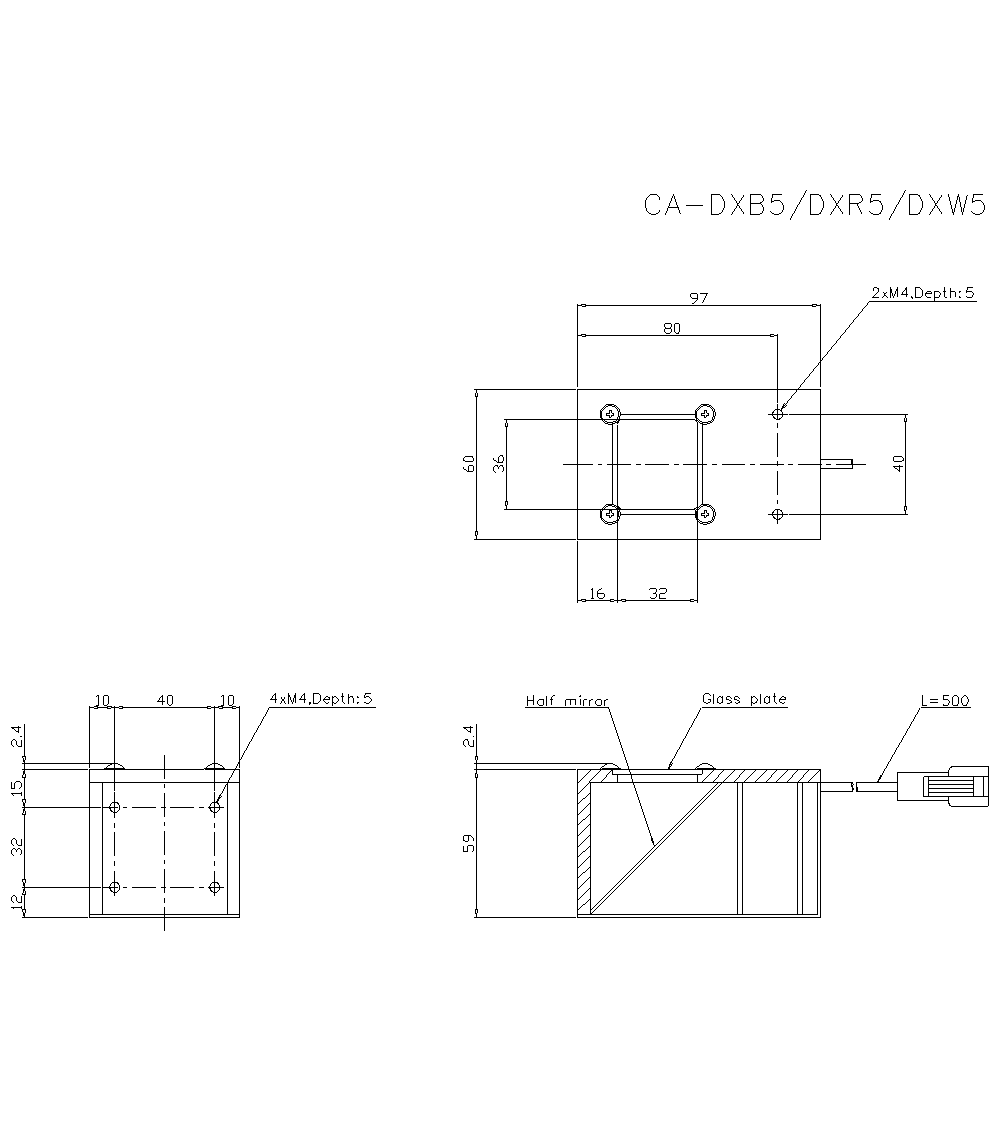 CA-DXB5 Dimension