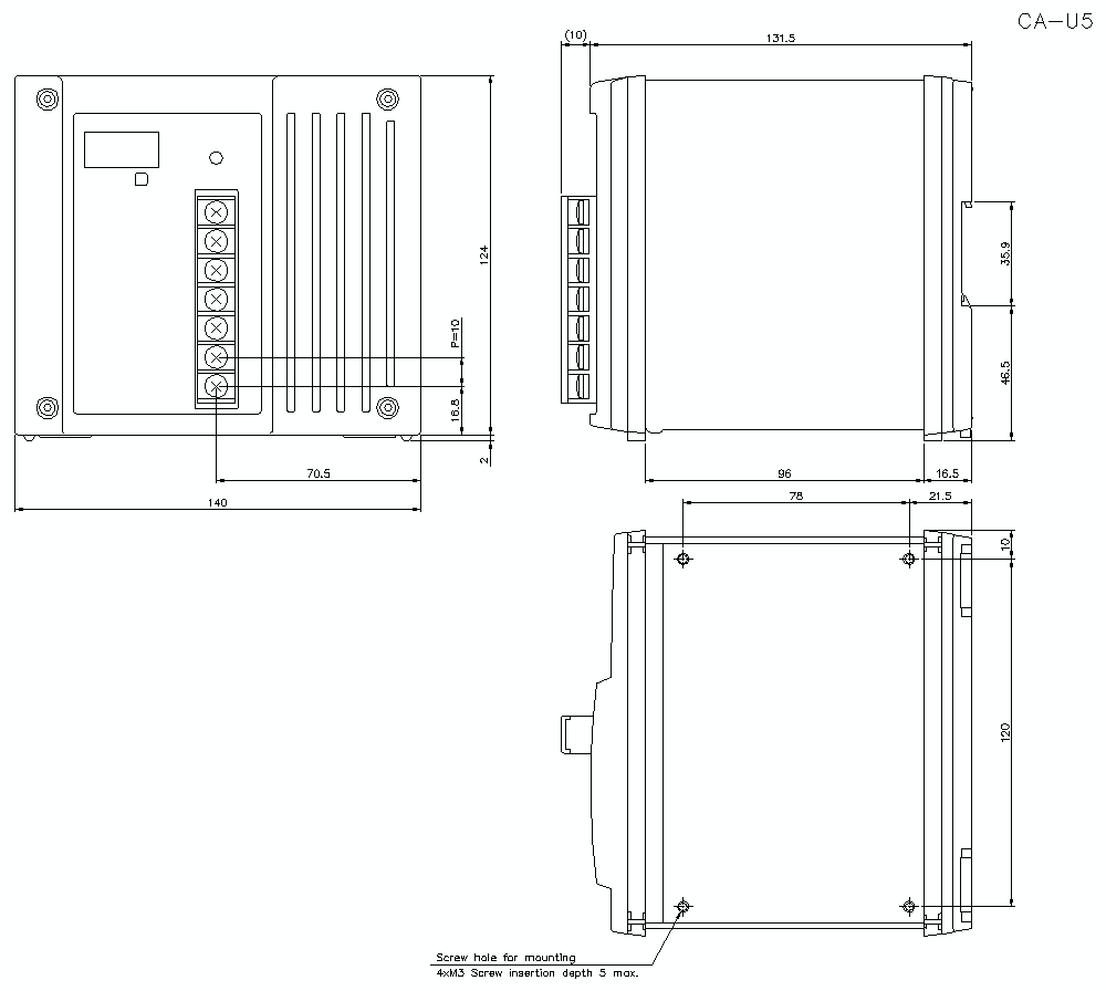 CA-U5&nbsp;Dimension