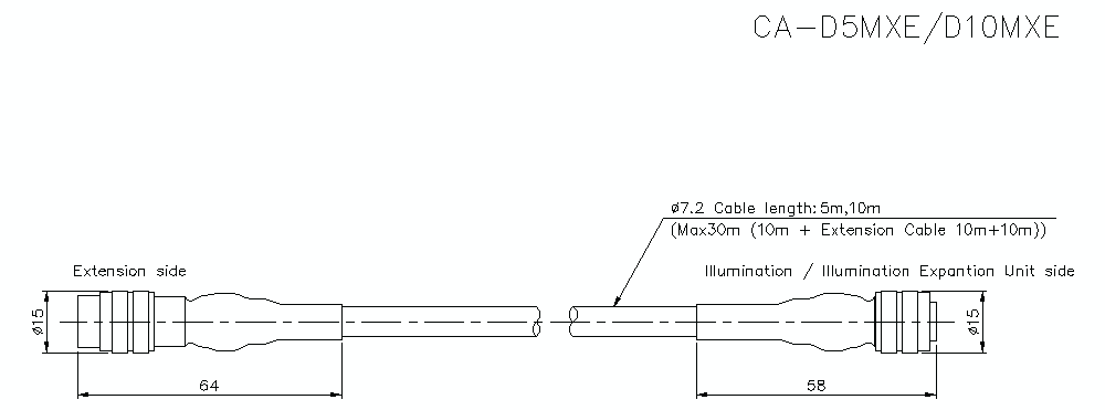CA-D5MXE-10MXE Dimension