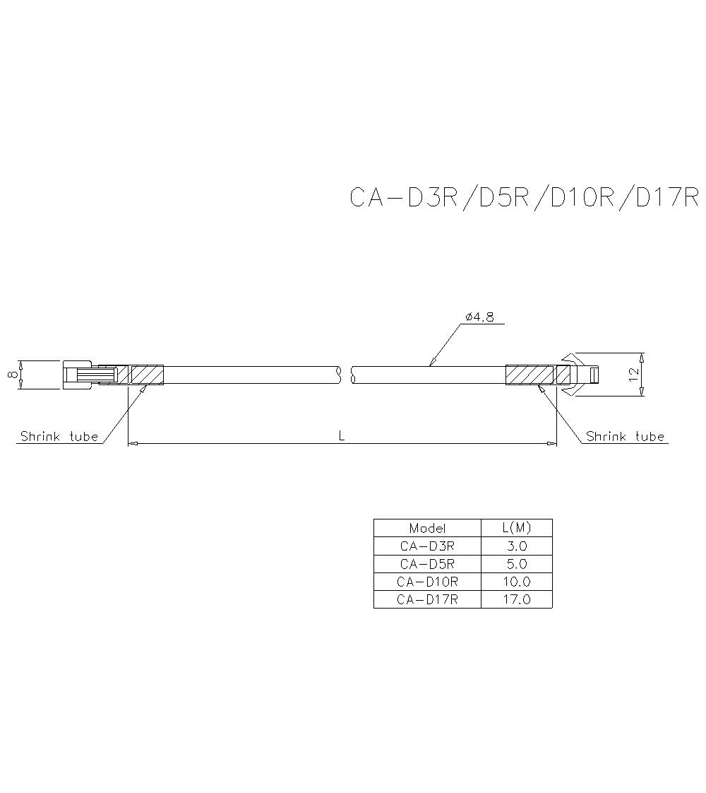 CA-D10R Dimension