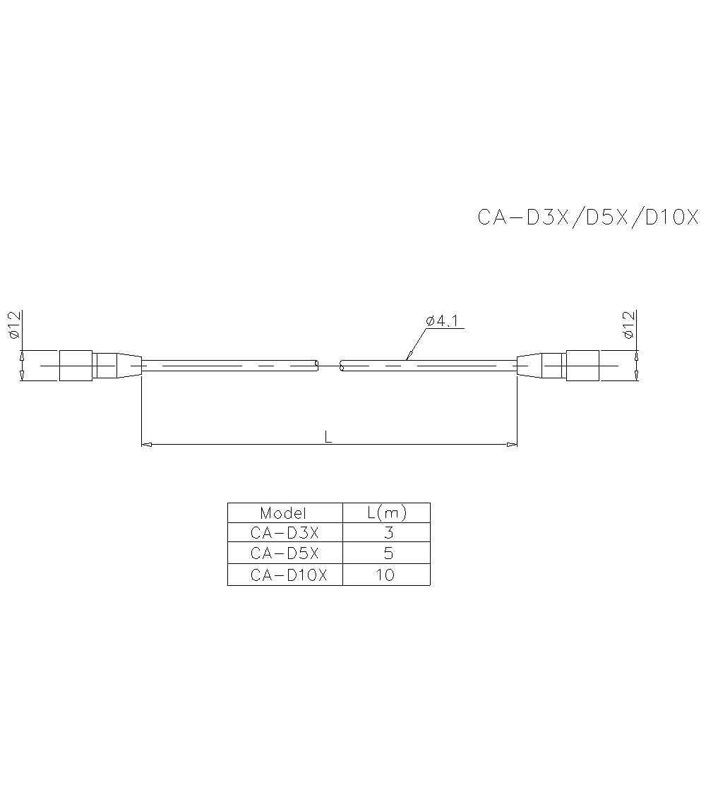 CA-D3X/D5X/D10X Dimension