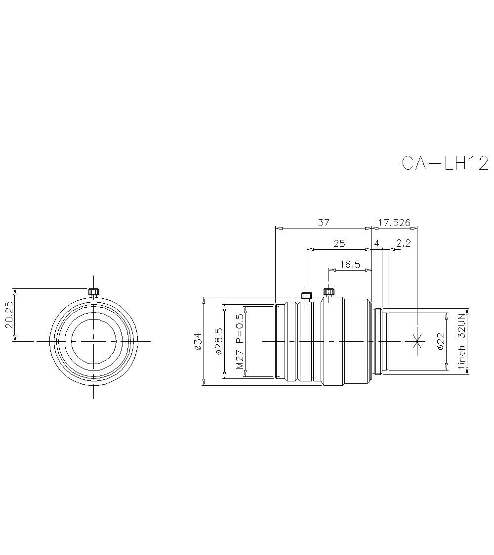 CA-LH12&nbsp;Dimension