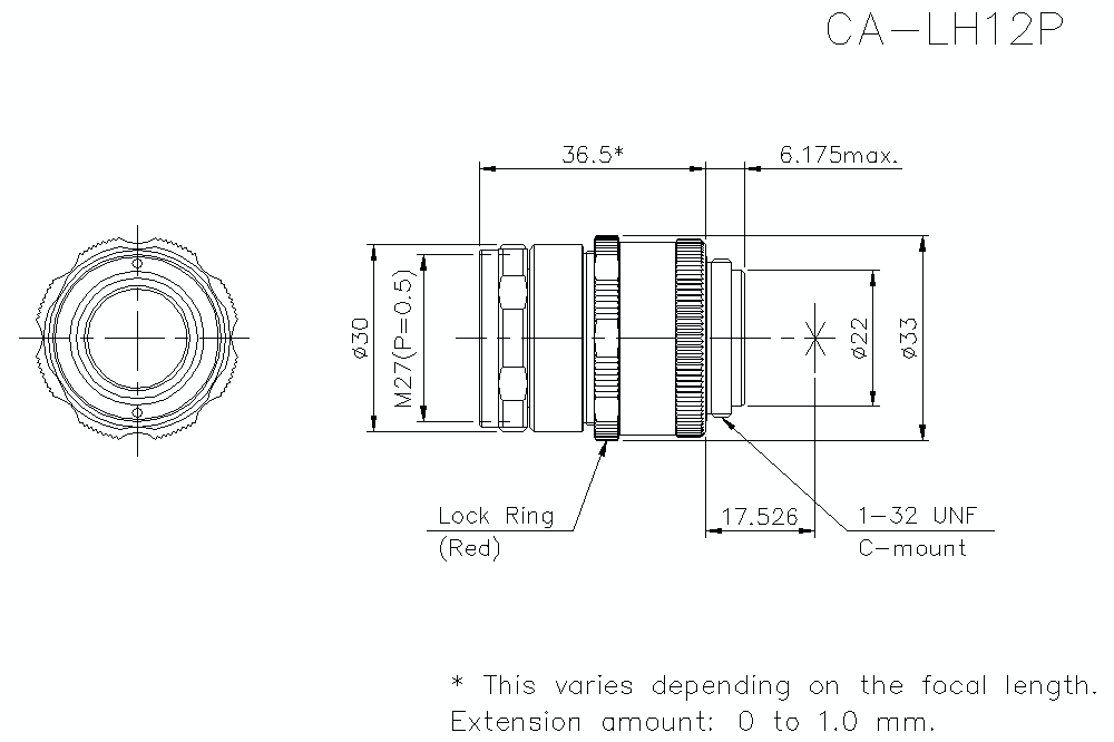 CA-LH12P Dimension