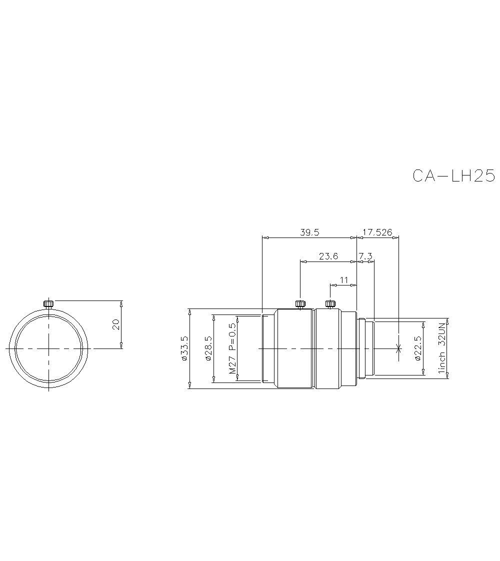 CA-LH25 Dimension