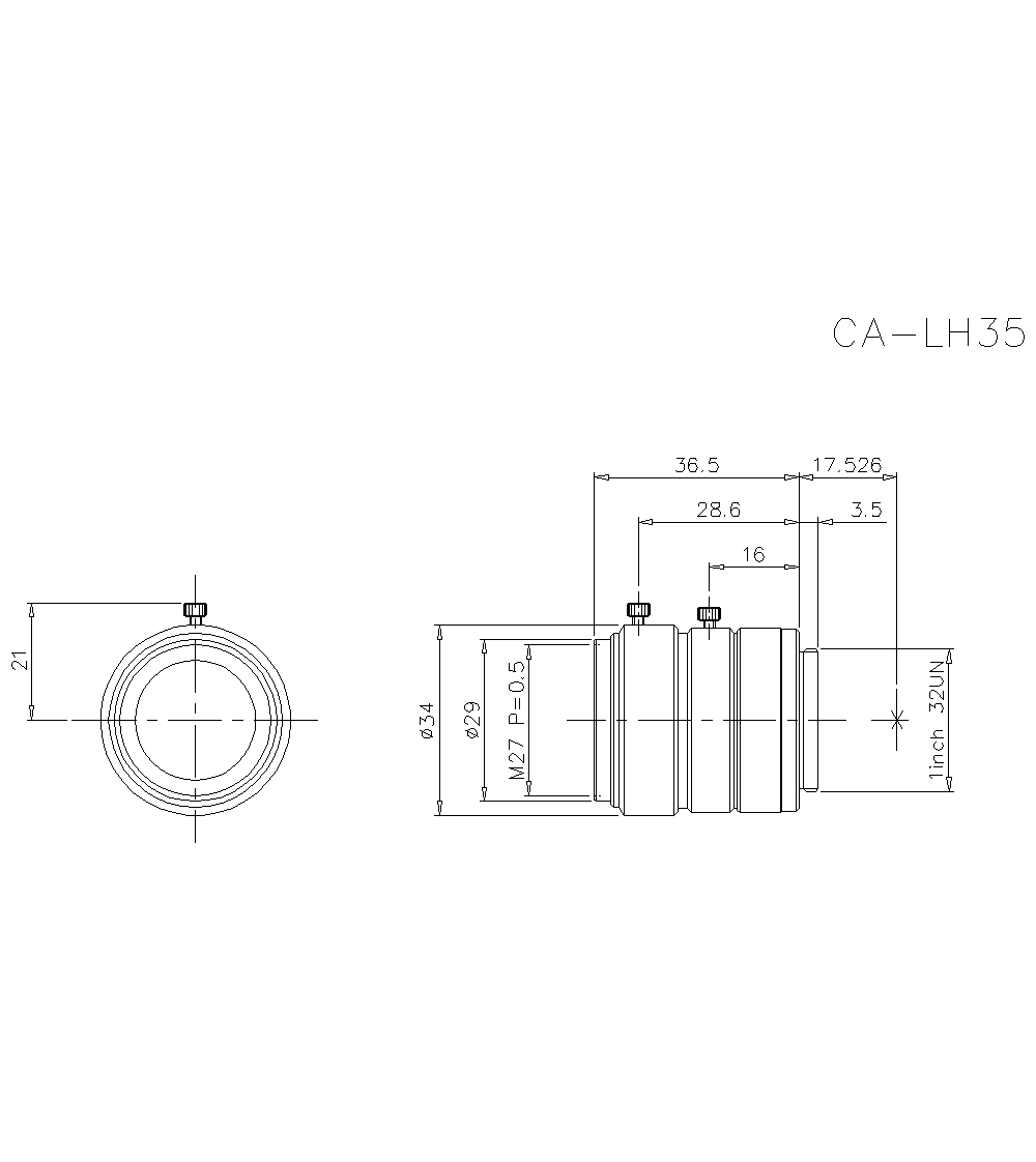 CA-LH35 Dimension