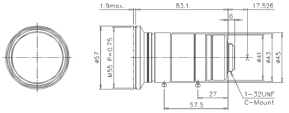 CA-LHE12 Dimension