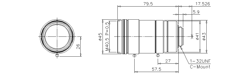CA-LHE16&nbsp;Dimension