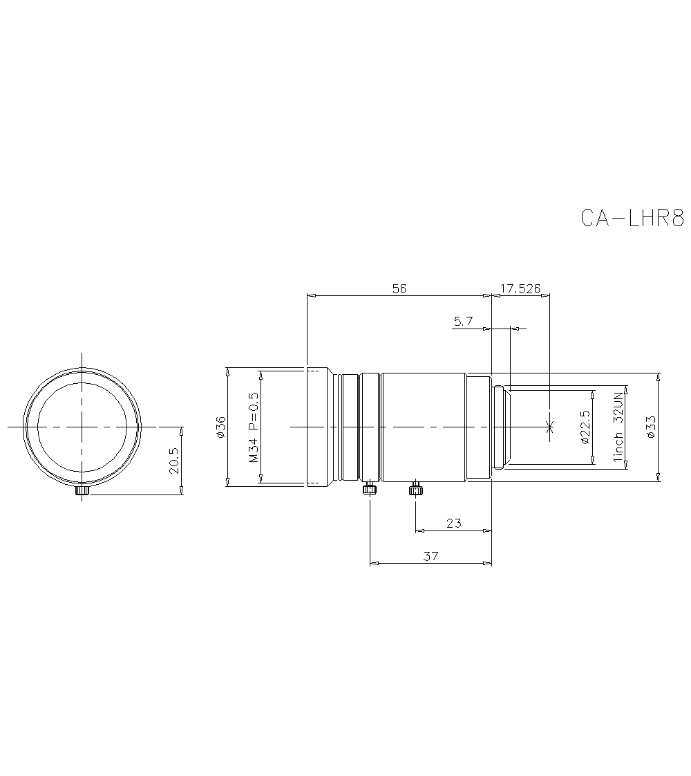CA-LHR8 Dimension