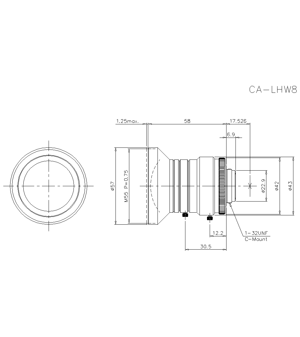 CA-LHW8&nbsp;Dimension