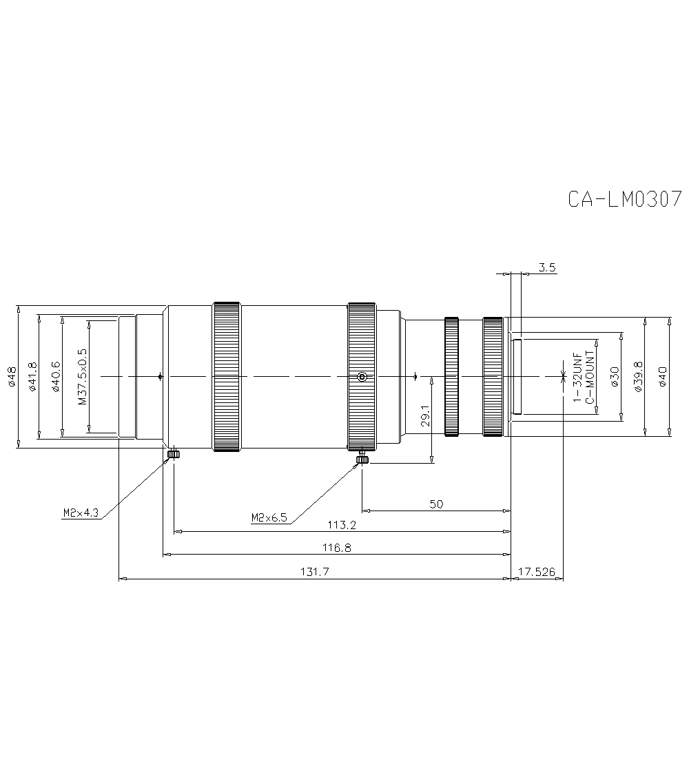 CA-LM0307&nbsp;Dimension