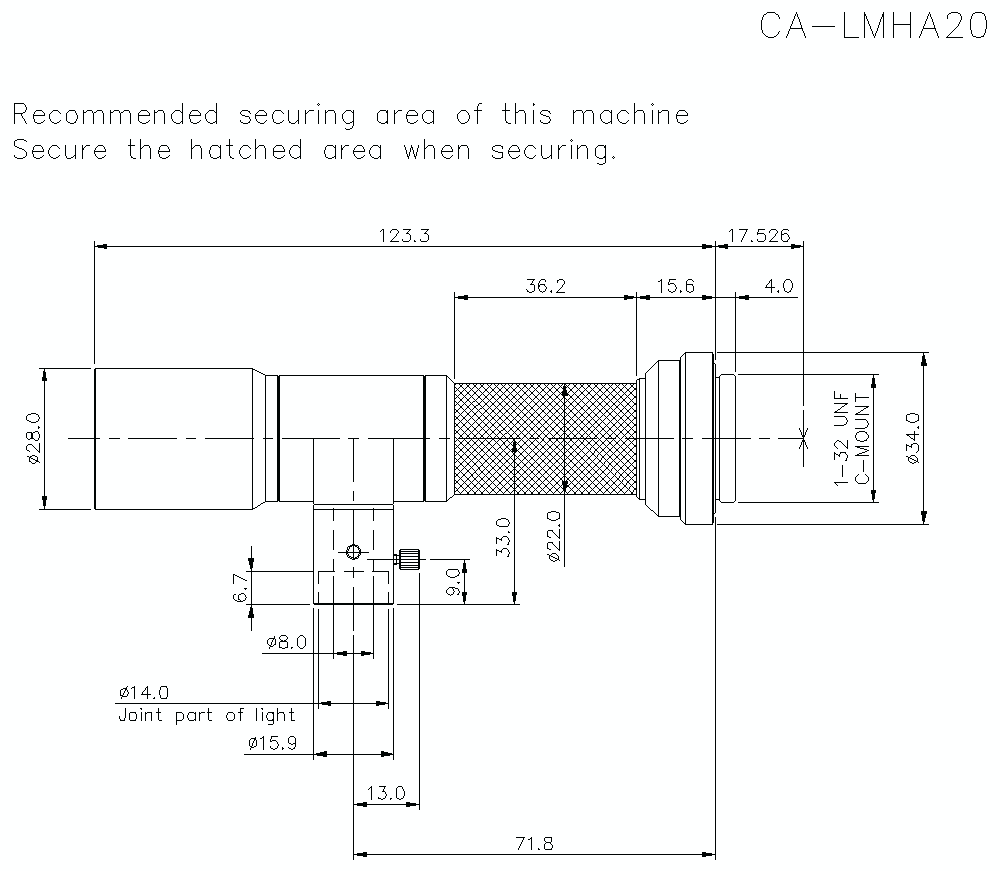 CA-LMHA20 Dimension