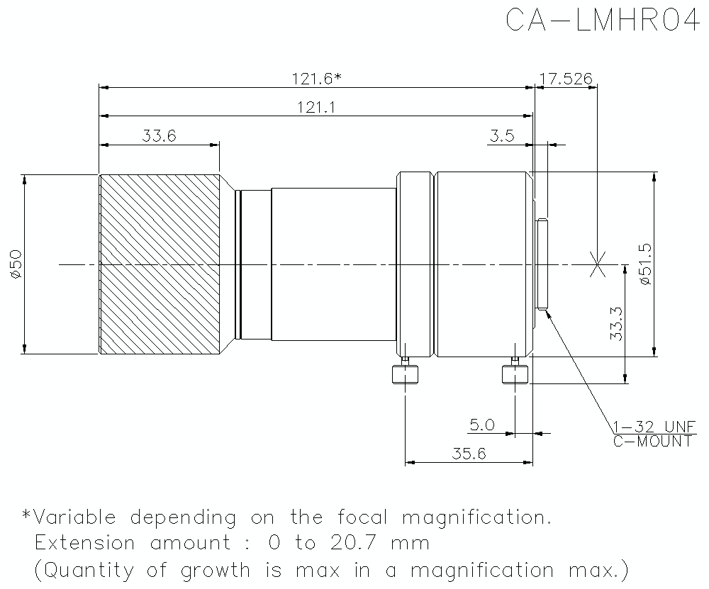CA-LMHR04 Dimension
