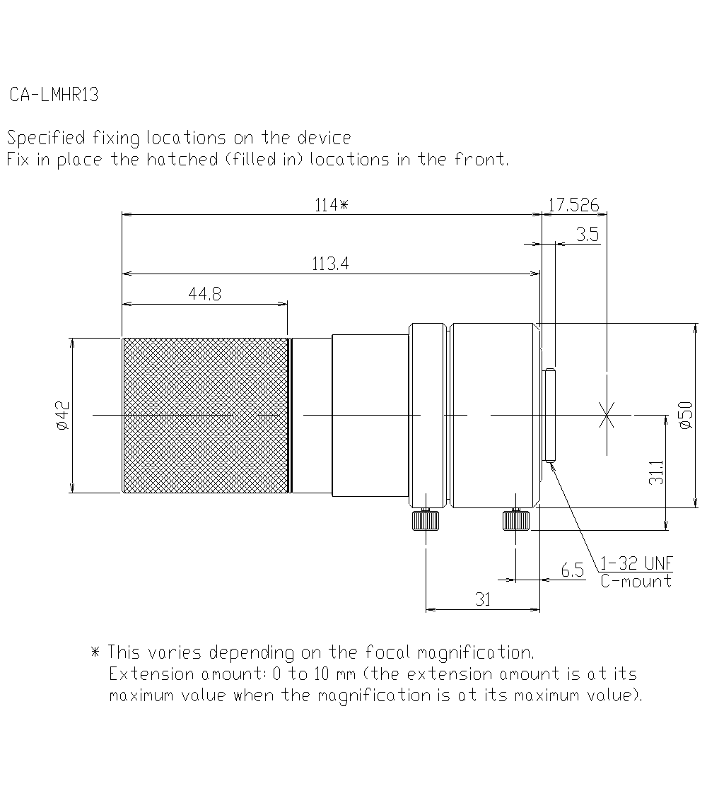 CA-LMHR13&nbsp;Dimension