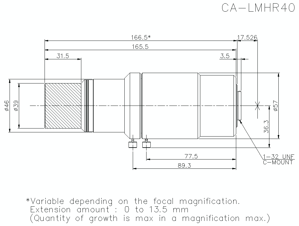 CA-LMHR40 Dimension