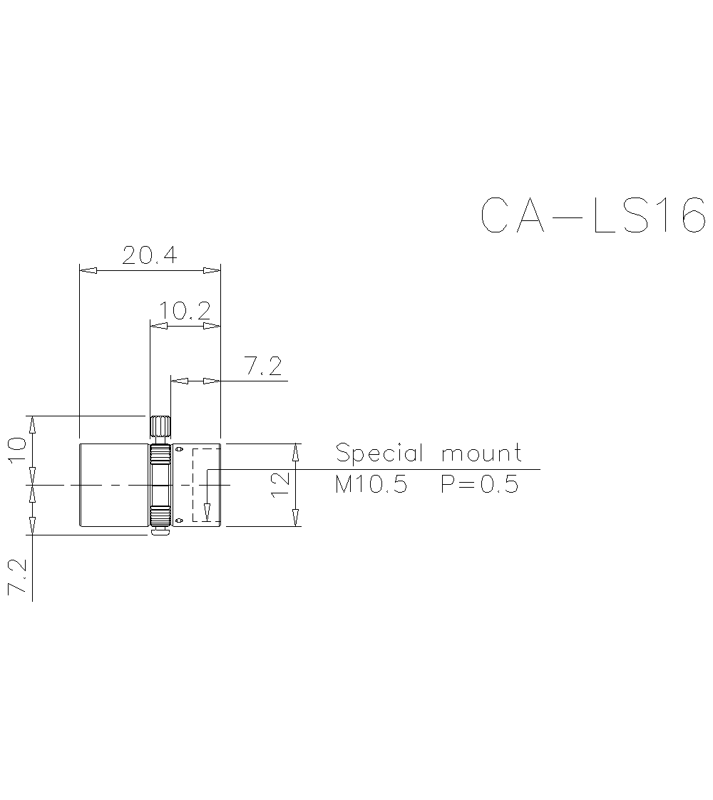 CA-LS16 Dimension