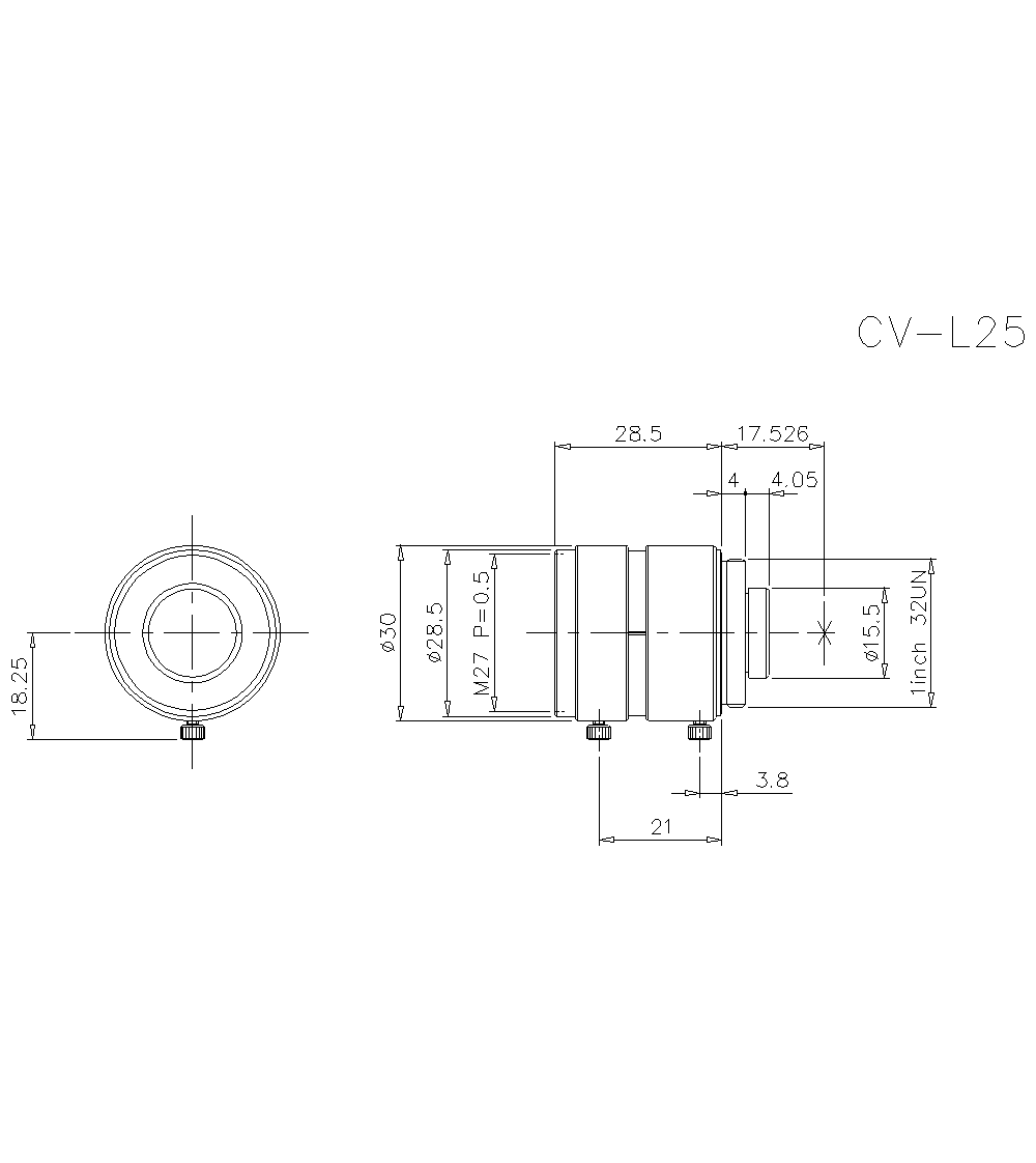 CV-L25&nbsp;Dimension