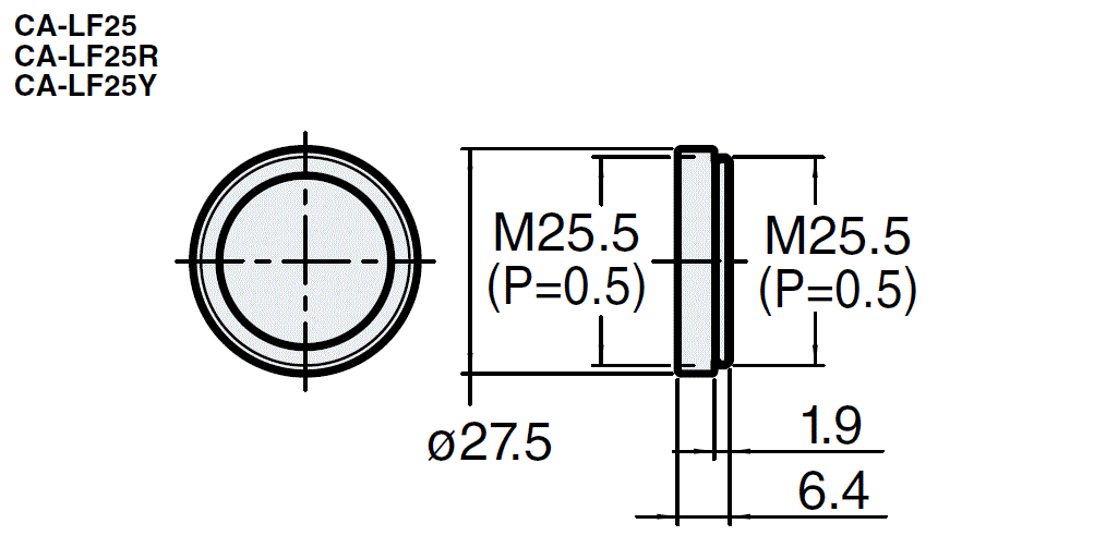 CA-LF25&nbsp;Dimension