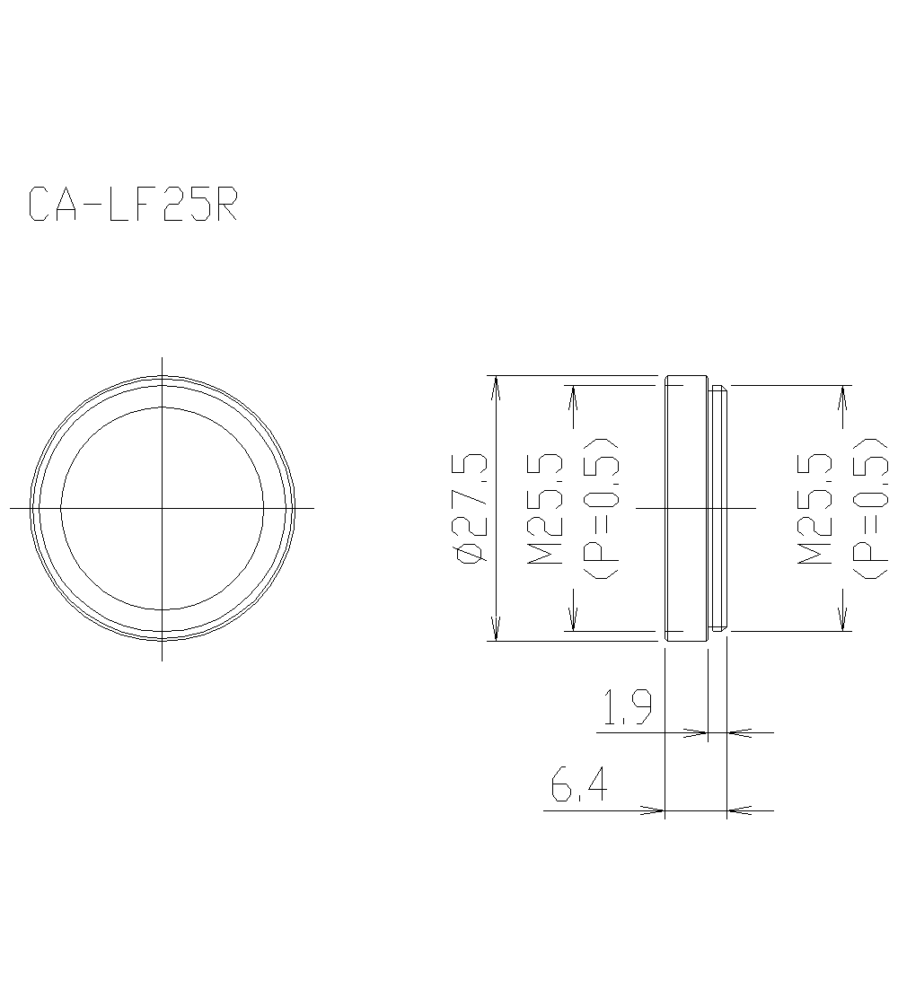 CA-LF25R&nbsp;Dimension