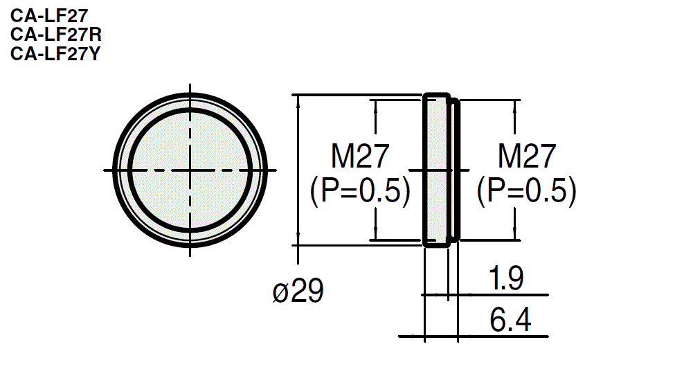 CA-LF27 Dimension