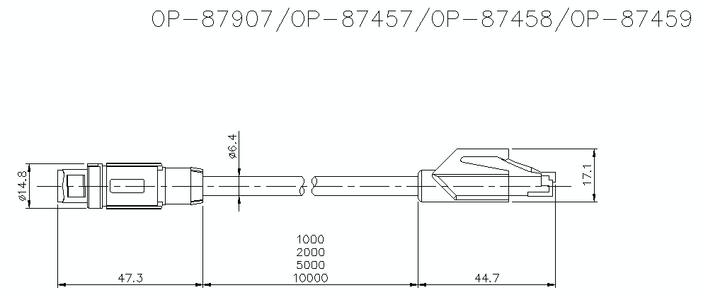 OP-87457/87458/87459/87907&nbsp;Dimension