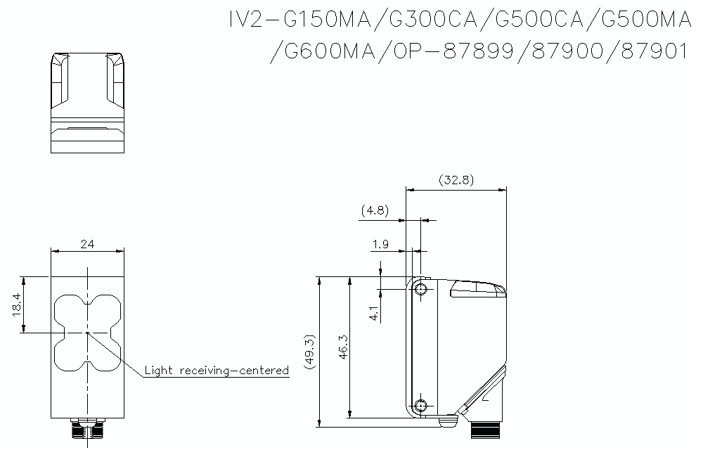 IV2-G150/G300/G500/G600/OP-87899/87900/87901&nbsp;Dimension