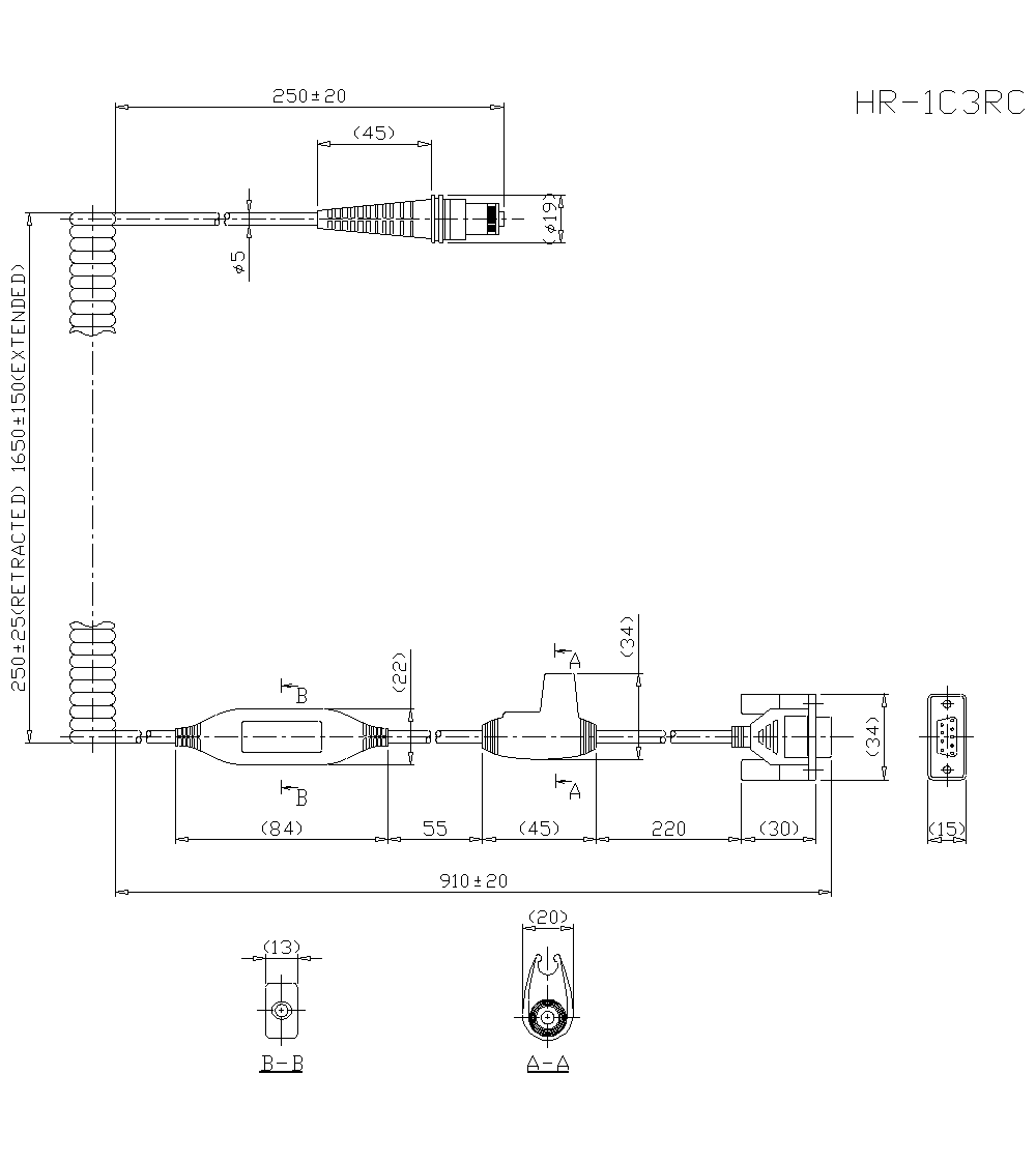 HR-1C3RC Dimension