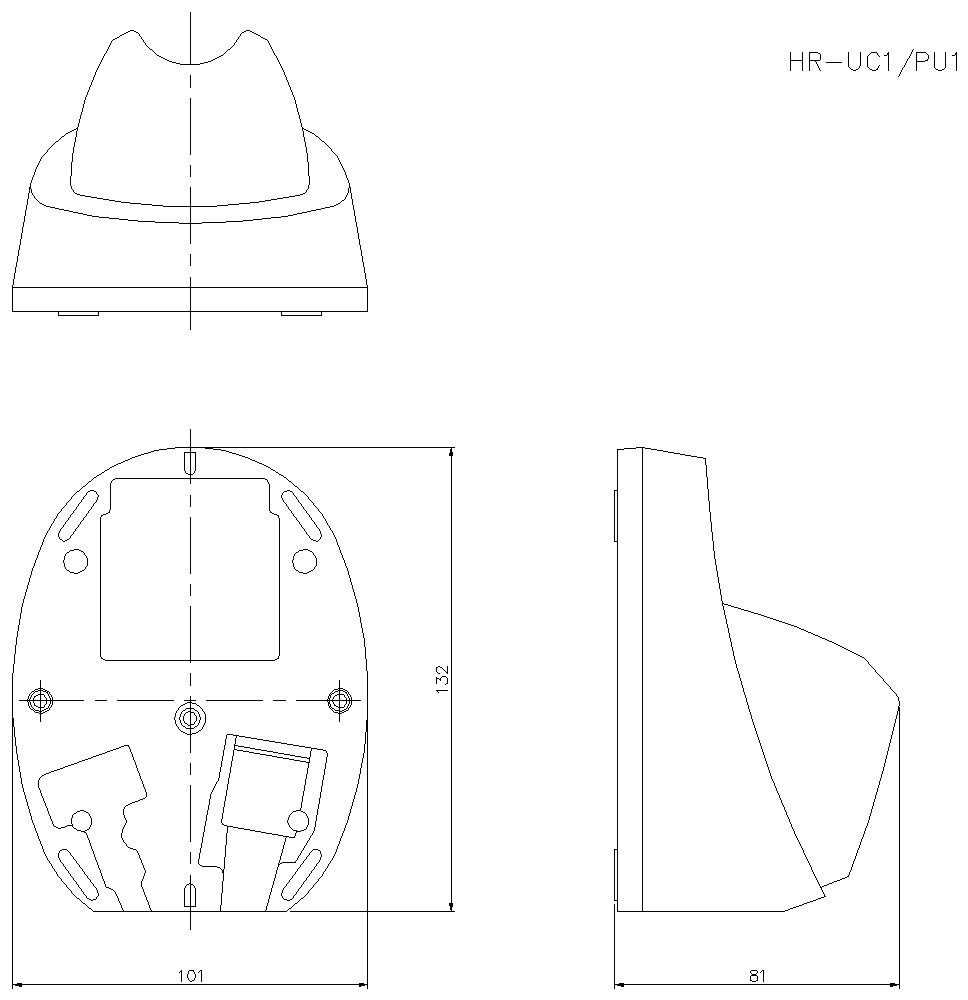 HR-UC1/PU1 Dimension