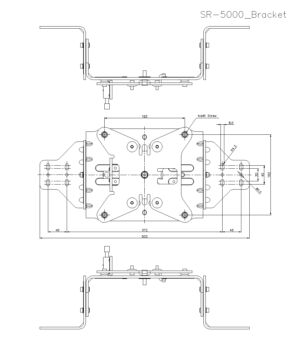 SR-5000/BRACKET Dimension
