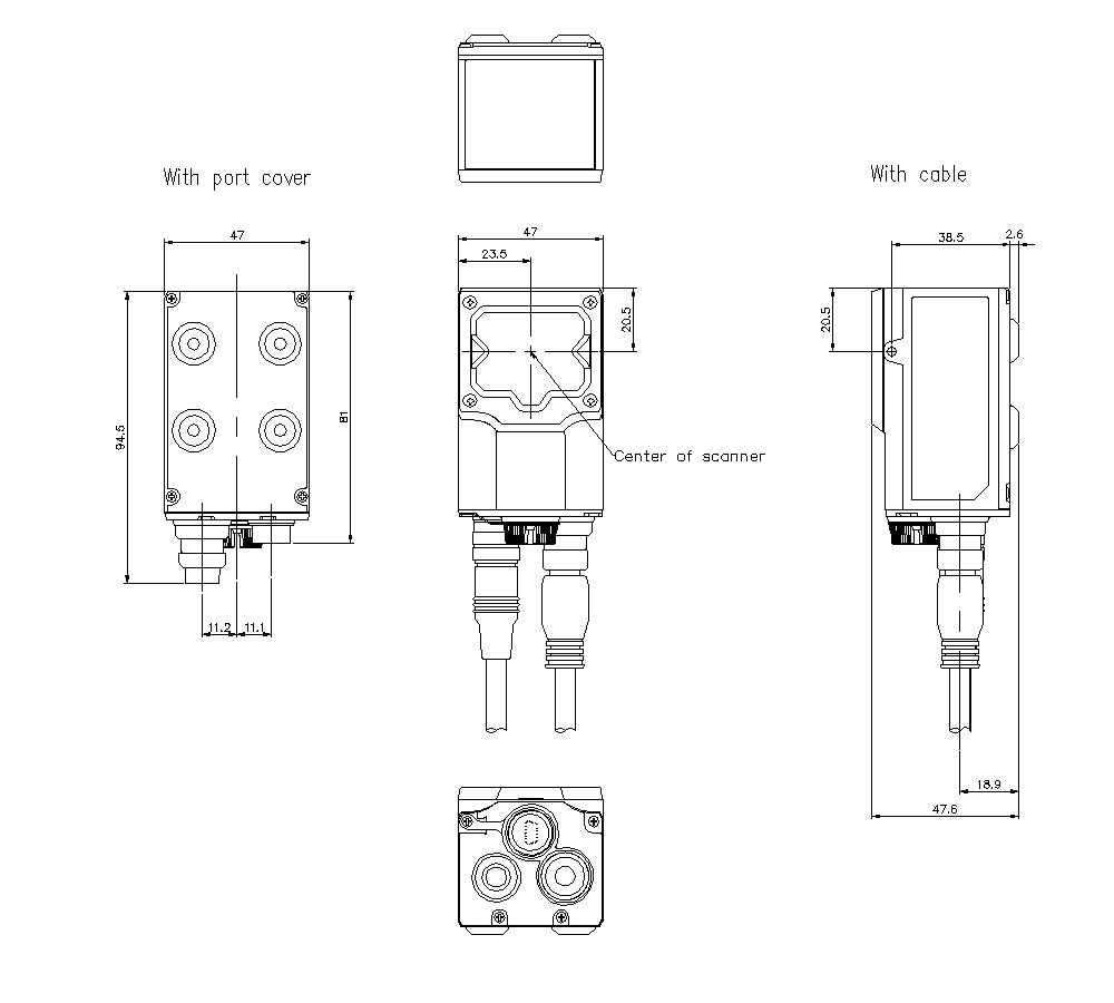 SR-1000/1000W Dimension