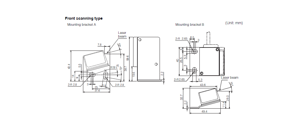 BL-1300/FRONTSCANNING&nbsp;Dimension