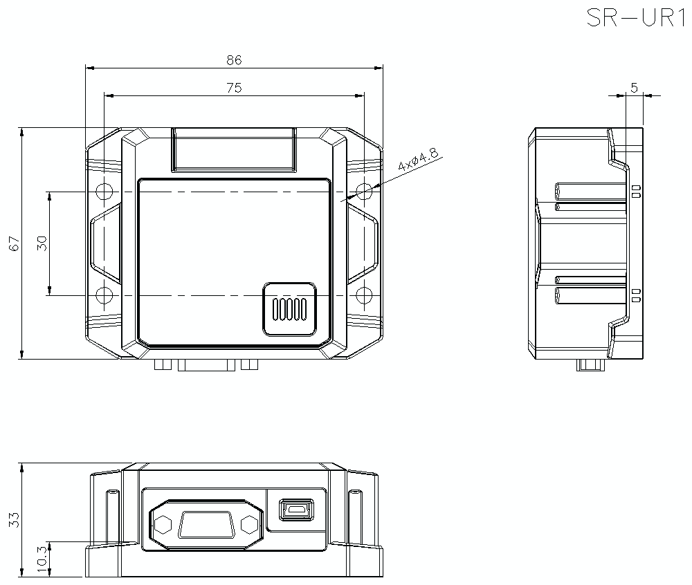 SR-UR1&nbsp;Dimension