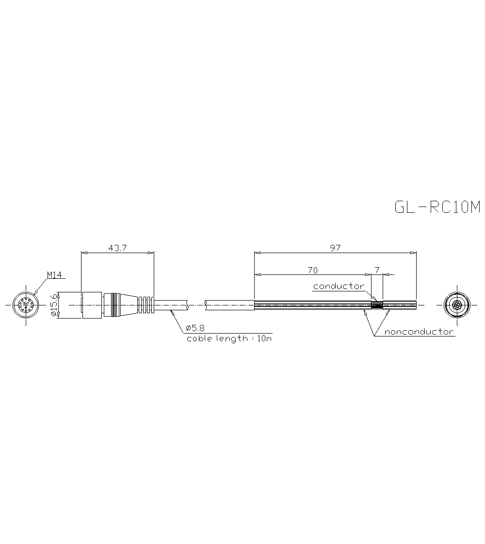 GL-RC10M Dimension