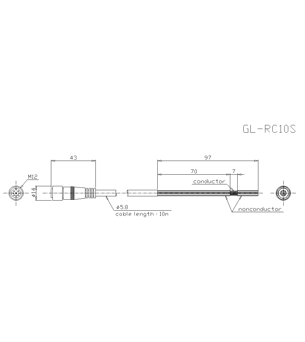 GL-RC10S Dimension