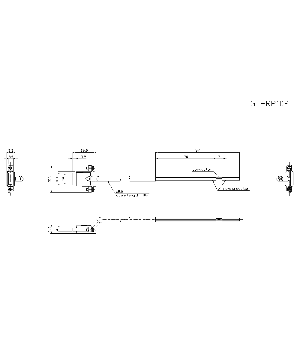 GL-RP10P Dimension