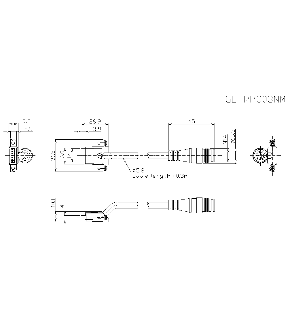 GL-RPC03NM Dimension