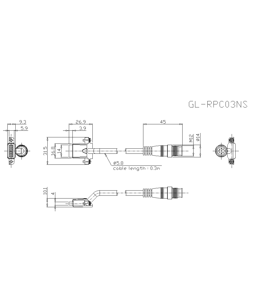 GL-RPC03NS Dimension
