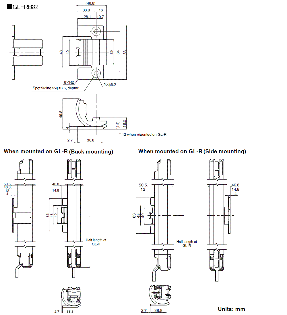 GL-RB32 Dimension