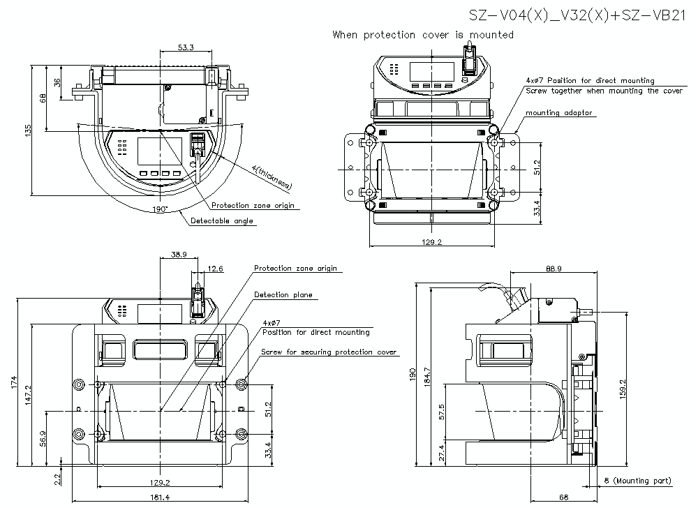 SZV04-V32/X/VB21 Dimension