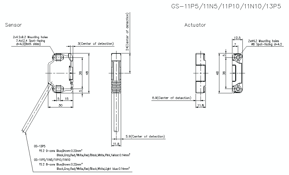 GS-1X Dimension