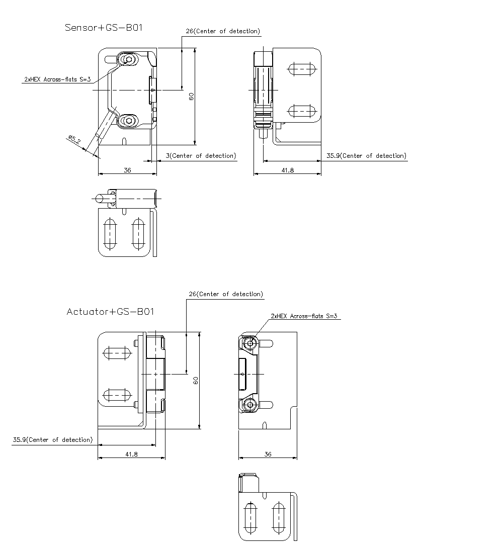 GS-1X/GS/B01_02 Dimension