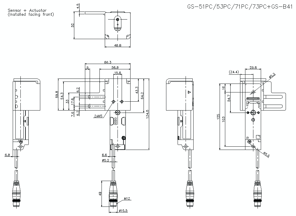 GS-51/71PC/B41 Dimension