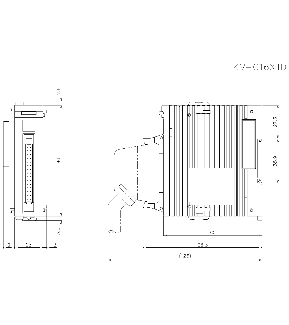 KV-C16XTD Dimension