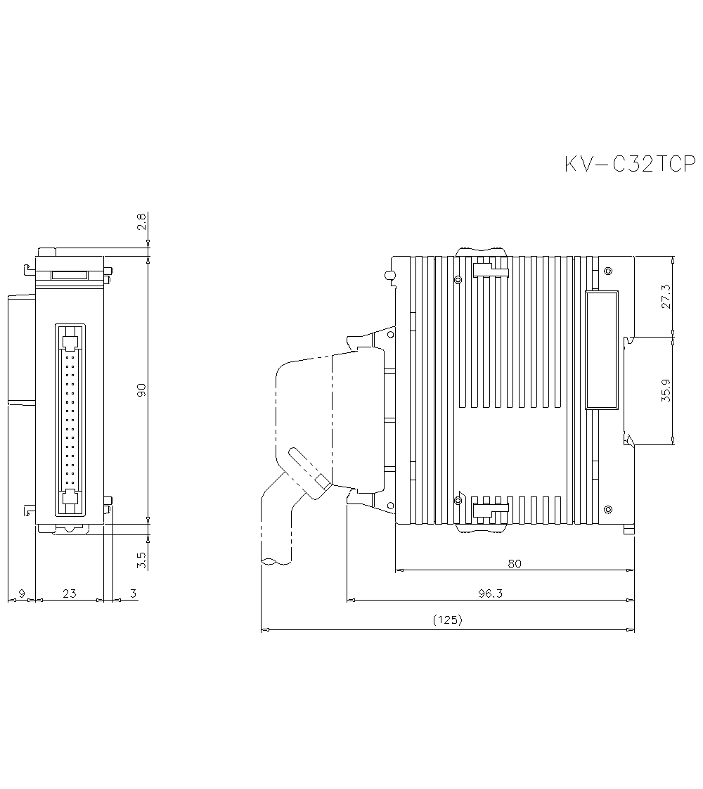 KV-C32TCP Dimension