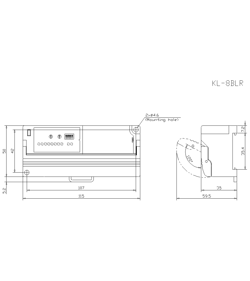 KL-8BLR Dimension